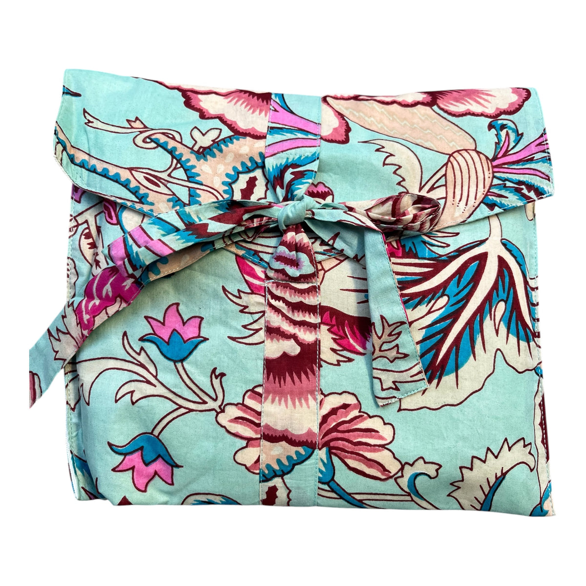 Women's Cotton Pyjama Shorts – Aqua Floral Print
