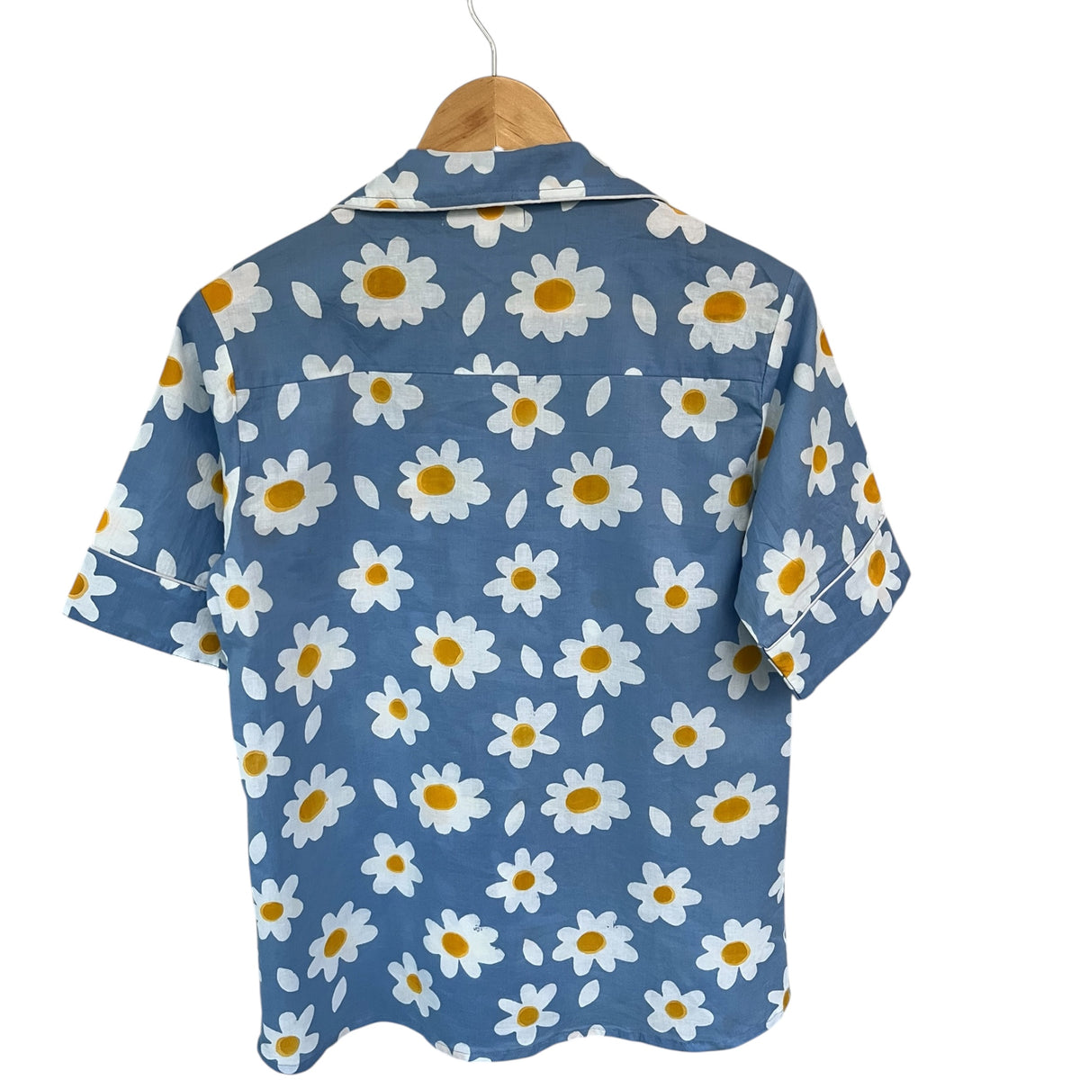 Blue Daisy Cotton Short Pyjama Set | Women’s PJs