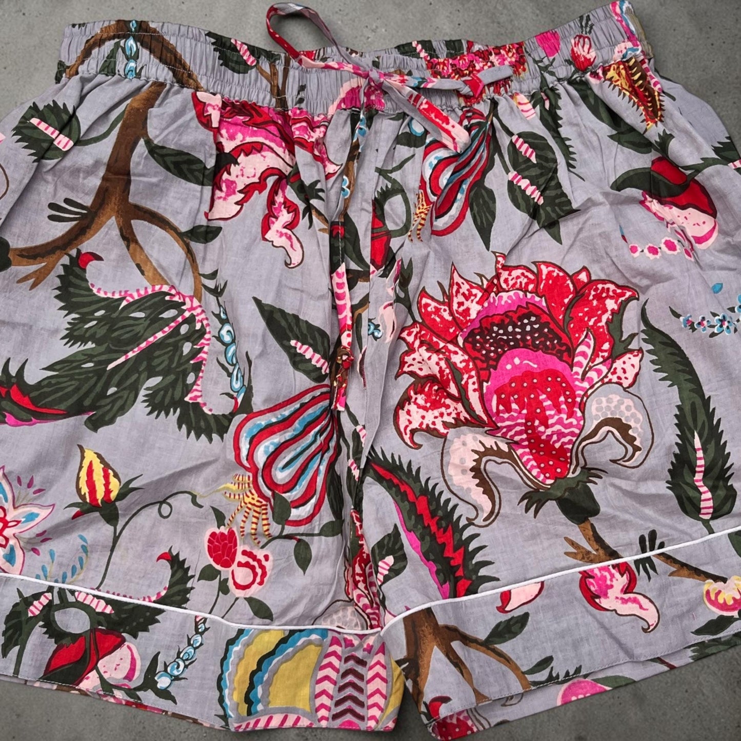 Women's Floral Print Cotton Pyjama Shorts