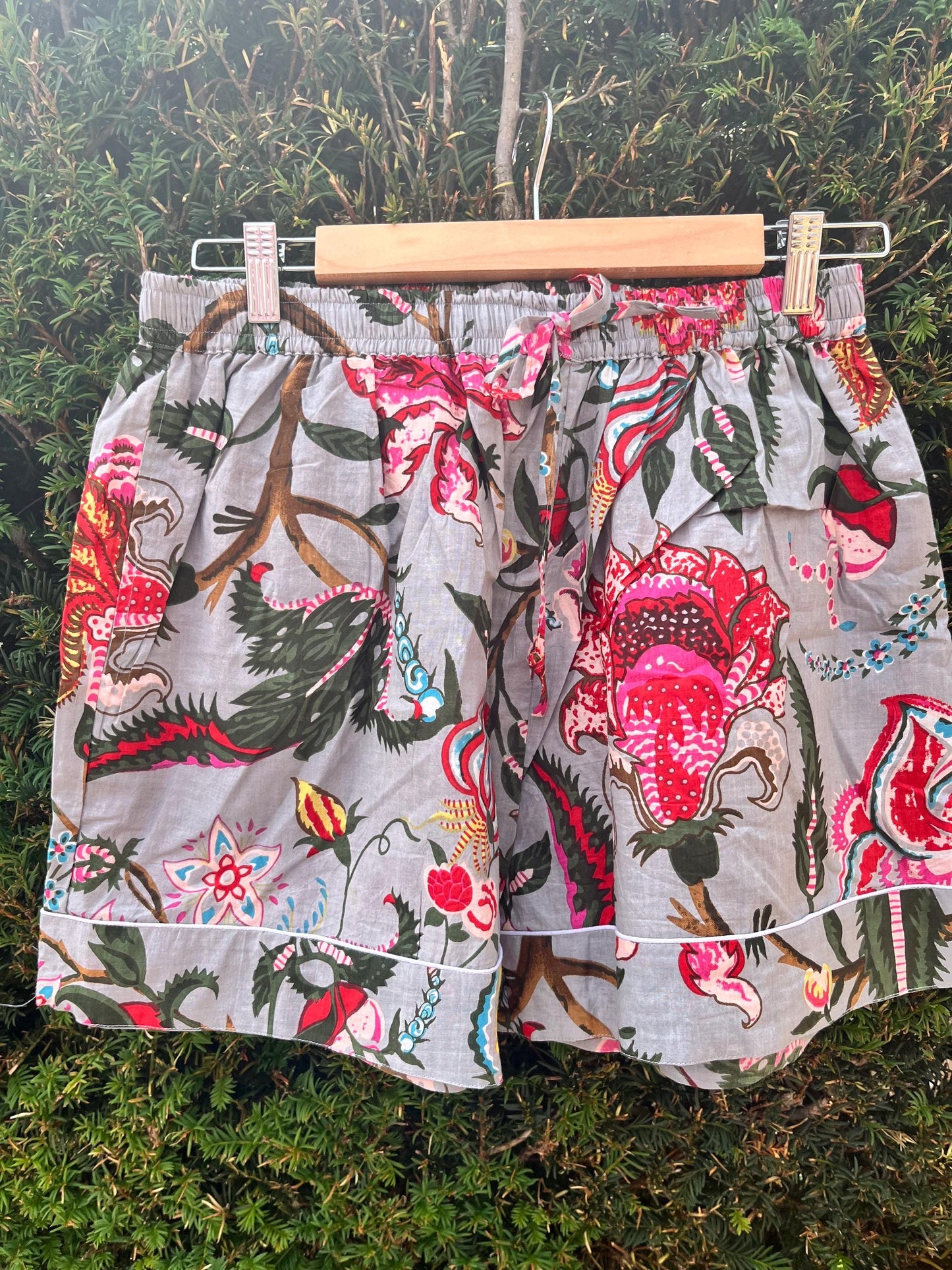 Women's Floral Print Cotton Pyjama Shorts